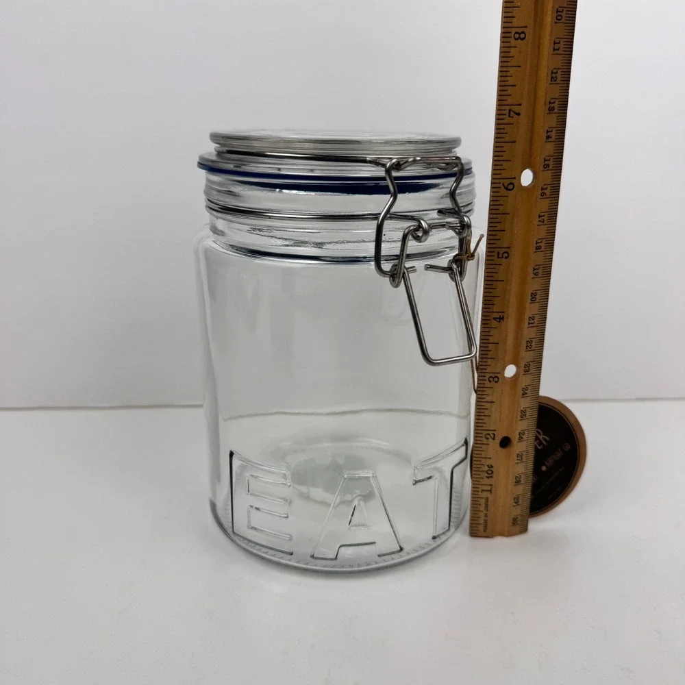 Global Market Glassworks clear embossed